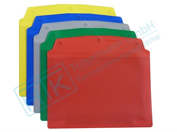 Zeigis® Infotasche im Hochformat selbstklebend 10 Stück DIN A4 Sichttasche 